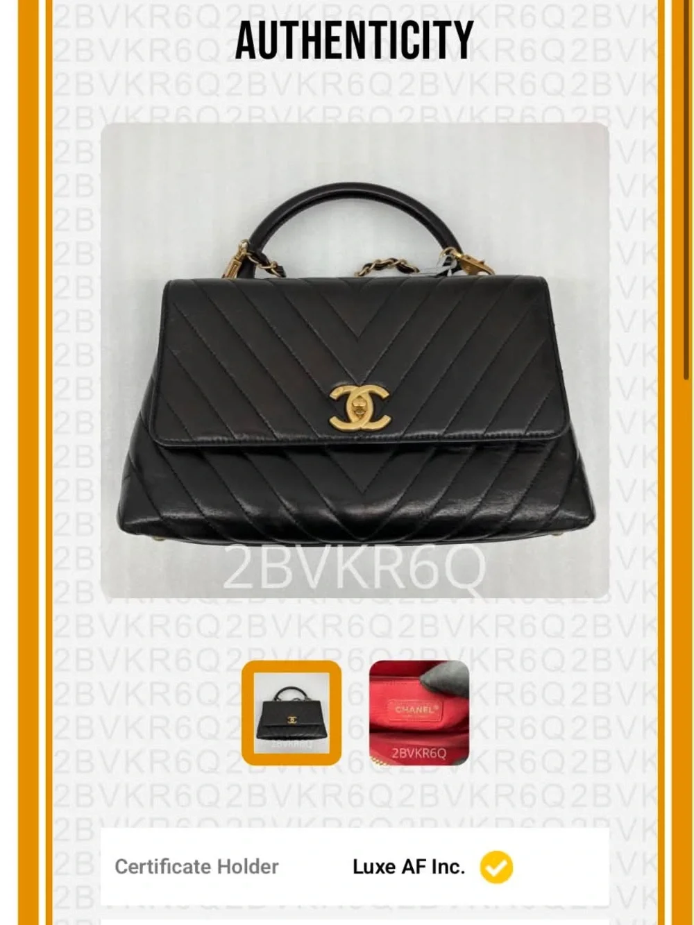 CHANEL Coco Handle Black Chevron Quilted Top-Handle Satchel with Gold Hardware